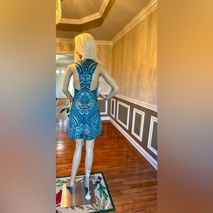 Alice + Olivia dress!👗Turquoise/Multi/size-2/dry clean only